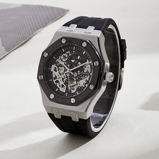Montre automatique squelette homme